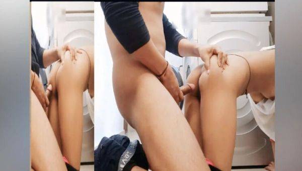 Indian Teen Girl Stuck in Washing Machine - Boy Takes Advantage of Tight Virgin Pussy - Hot Desi Sex 2025 - veryfreeporn.com - India on poweredporn.com