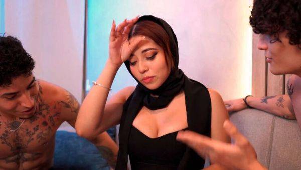 Hot Latina Nun Gets Corrupted by Big Dick in Rough Threesome - Jordy Fabian & Thiago Lopez - porntry.com - Colombia on poweredporn.com