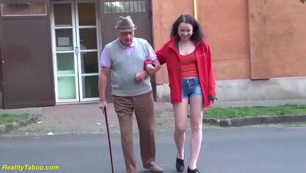 Lucky Horny Grandpa Fucks Teen Step-Granddaughter First Time - Amateur Homemade Sex - porntry.com on poweredporn.com