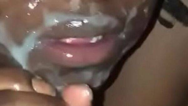 BBW Wife Sucking Hubby's Hard Dick With Cock Ring - NookieCookies - porntry.com on poweredporn.com