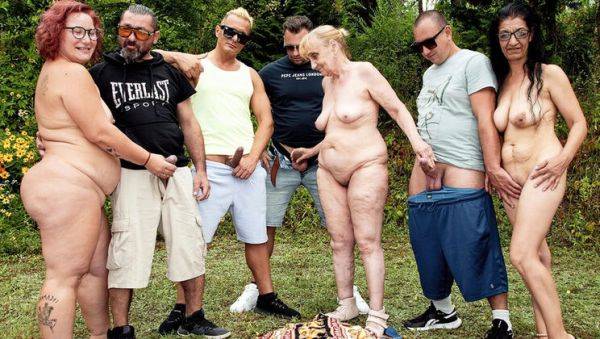 Mature Outdoor Anal Fisting Orgy with Rob & Nanney - Rough DP, ATM, Group Sex - porntry.com on poweredporn.com