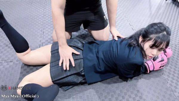 Mya Mya's Tight Asian Pussy Gets Creampie in Rough Schoolgirl Fuck - veryfreeporn.com - Japan - Burma on poweredporn.com