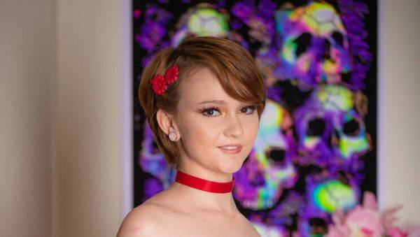 Skinny Redhead Lucy Valentine Gets Rough Doggy & Deep Throat Fuck by Big Cock Stud - veryfreeporn.com on poweredporn.com