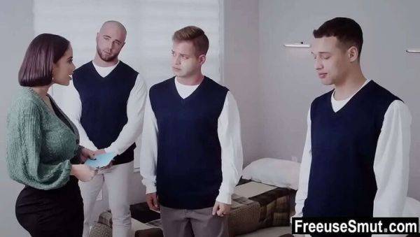 Victoria June Hot MILF Step Mom Fucks 3 Orphan Boys Gangbang - xxxfiles.com on poweredporn.com