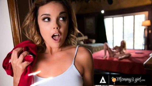 Busty Stepmom Alexis Fawx Makes Teen Stepdaughter Dillion Harper Squirt & Swallows It All - Lesbian Voyeur Fun - veryfreeporn.com on poweredporn.com