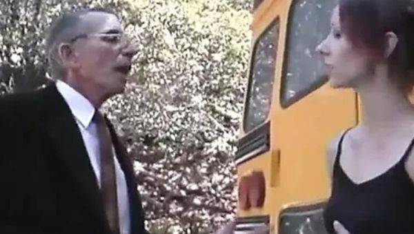 Young 19-Year-Old Babe Sucks Old Pig's Cock - Cum in Mouth & Swallowing - xxxfiles.com - Usa on poweredporn.com