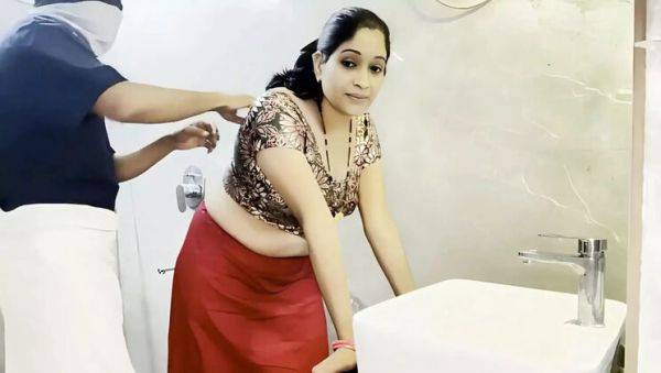 Desi Stepmom Fucks Stepson Hard in Bathroom - Big Ass & Loud Moaning - veryfreeporn.com on poweredporn.com