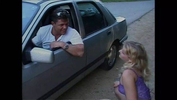 Busty Blonde MILF Sandra De Marco Sucks Big Dick & Gets Creampied on Car Hood - porntry.com on poweredporn.com