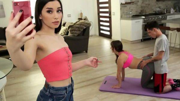Step Mom and Step Son Yoga Session with Lexi Luna & Aria Lee - Big Tits, Big Ass, Hardcore Sex - xxxfiles.com on poweredporn.com