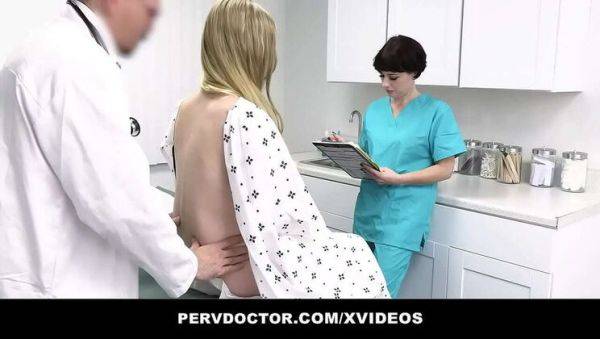 Nurse Fucks Teen Harlow West in Office - Blowjob, Creampie & Threesome - veryfreeporn.com on poweredporn.com