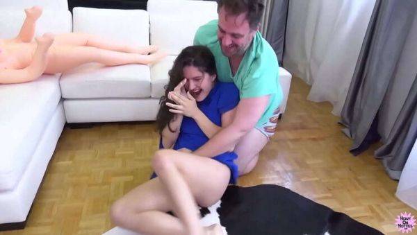 Sexy Brunette Francesca Dicaprio Gets Her Tight Pussy Pounded Doggystyle - porntry.com on poweredporn.com