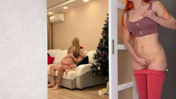 Russian Redhead Cheats on NYE - Fucking Wife's Sister Doggystyle & Cowgirl - Amateur Creampie with Subtitles - porntry.com - Russia on poweredporn.com