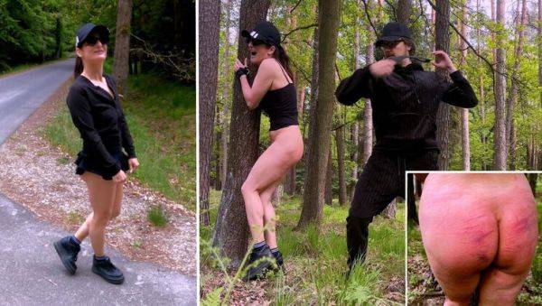 Brutal Outdoor BDSM Punishment for Dirty Whore - Frivolous Pixie Screams in Pain - porntry.com - Czech Republic on poweredporn.com
