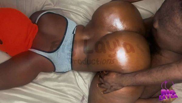 Big Booty Ebony BBW Layla Takes Huge Cock Doggystyle - Creamy Pussy & Ass Worship - xxxfiles.com on poweredporn.com