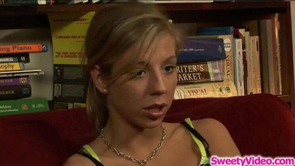 Blonde MILF Michelle Lay fucks teen Chastity Lynn with strap-on - lesbian pussy licking & orgasm - porntry.com on poweredporn.com
