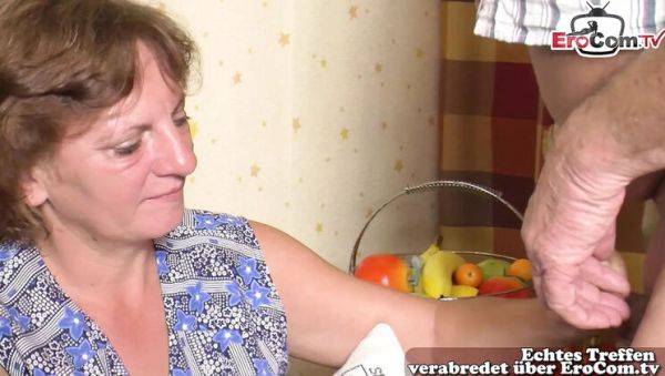 German MILF Cleaning Lady Fucks Older Couple in Hot FFM Threesome - veryfreeporn.com - Germany on poweredporn.com