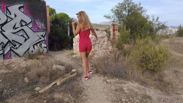 Blonde MILF Sasha Bikeyeva with Small Tits & Perfect Ass Fucks Hard in Abandoned Building - Real Outdoor POV - xxxfiles.com on poweredporn.com