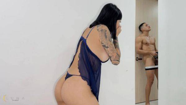 Stepbrother Catches Stepsister Luna Vitaler Masturbating & Fucks Her Rough - xxxfiles.com - Colombia on poweredporn.com