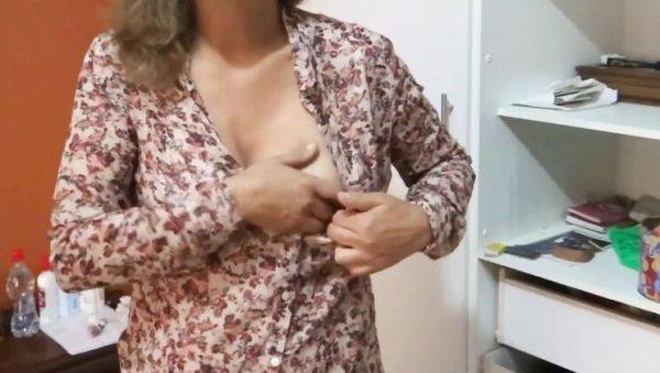 Hot Stepsister Comes Home Horny - Amateur Hairy Mature Striptease & Taboo Fuck - xxxfiles.com on poweredporn.com