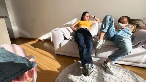 Hot Latina Lesbians Wrestle with Smelly Feet - Foot Fetish Catfight - veryfreeporn.com - Colombia on poweredporn.com