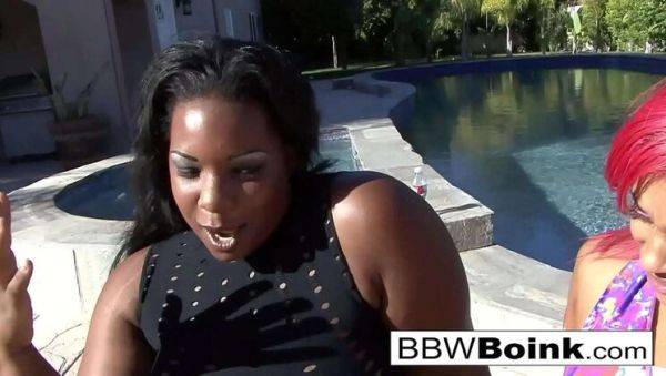 Big Butt Babes Pinky & Crystal in Hot Threesome - Blowjob & Hardcore Action - porntry.com on poweredporn.com