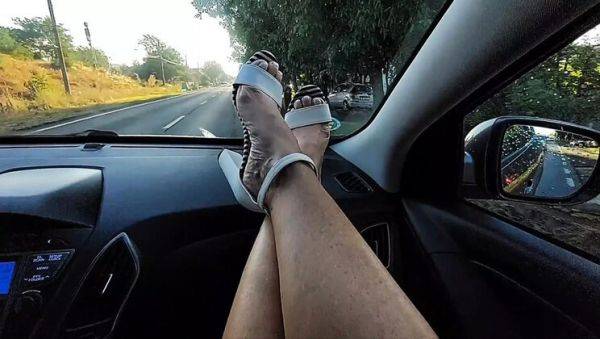 Step Mom Fucks in Car on Way to Work - Horny Mature MILF in Heels & Sexy Legs - veryfreeporn.com - Romania on poweredporn.com