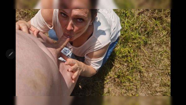 Broke MILF Gets Fucked Hard by Fan for Money - Outdoor Doggystyle Creampie - veryfreeporn.com - Germany on poweredporn.com