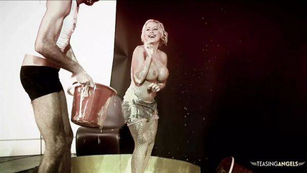 Blonde Savannah Gold Gets Messy with Food Before Hardcore Bang Session - veryfreeporn.com on poweredporn.com