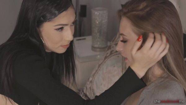 Hot Lesbian Roommates Judy Jolie & Kyler Quinn - Seduction, Pussy Eating & Ass Licking - porntry.com on poweredporn.com