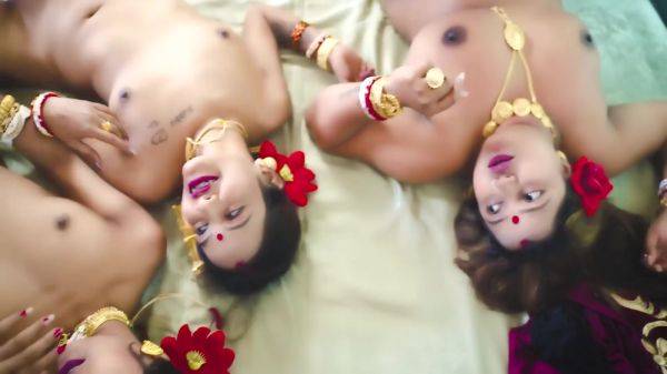 Desi Tharki Indian Jamindar Stepbrothers Share Their Four Wives At The Same Time For Real Gangbang ( Hindi Audio ) 28 Min - Bengali Bhabhi And Stepdad - desi-porntube.com - India on poweredporn.com