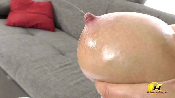 Blonde MILF Katerina Hartlova Milks Her Big Tits in Wedding Dress & Strap-On Fun - xxxfiles.com on poweredporn.com