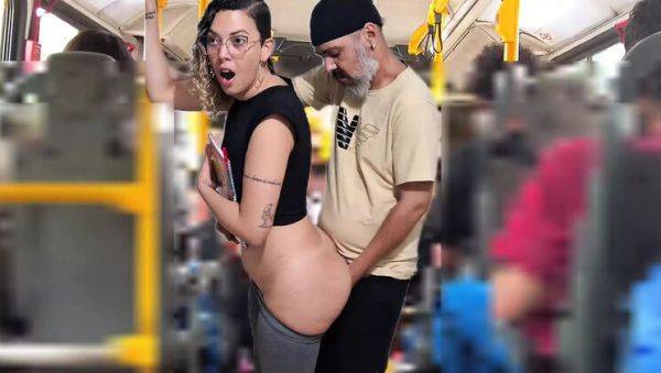 Naughty Student Gabi Sweet Takes Surprise Cumshot on Bus - Public Sex & Humiliation - xxxfiles.com on poweredporn.com