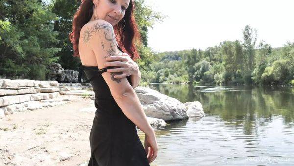 Redhead MILF Lucyolle Fucks on Beach - Outdoor Public Sex & Orgasm - veryfreeporn.com - France on poweredporn.com