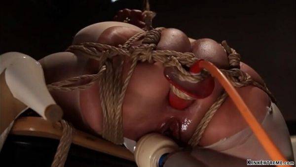 Asian Nurse Marica Hase Tied Up and Rough Anal Fuck in BDSM Suspension - porntry.com on poweredporn.com