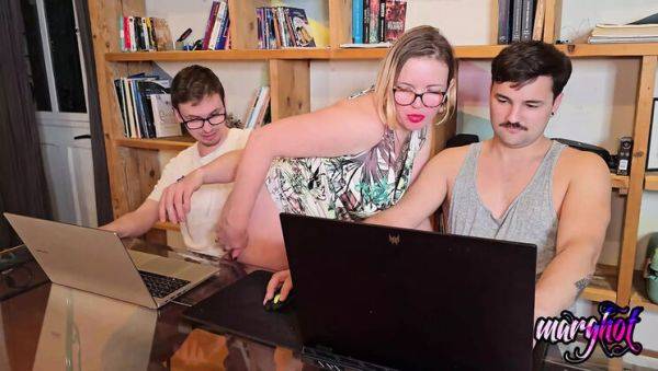 Hot Stepmom Distracts Gamer Playing Fortnite - Blowjob & Fingering Fun - porntry.com - France on poweredporn.com