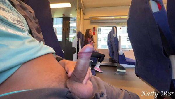 Teen Katty West Sucks Stranger's Dick on Train - Public Blowjob - xxxfiles.com on poweredporn.com