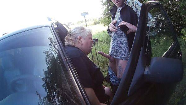 Hot Russian MILF sucks dick in park car and swallows thick cum - Zona901 - xxxfiles.com - Russia on poweredporn.com