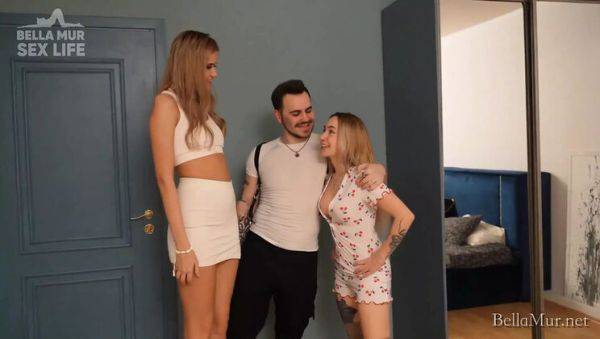 Hot Blonde Wife Cheats with Tall Girl in Steamy FFM Threesome - Cum Swap & Pussy Eating - xxxfiles.com on poweredporn.com