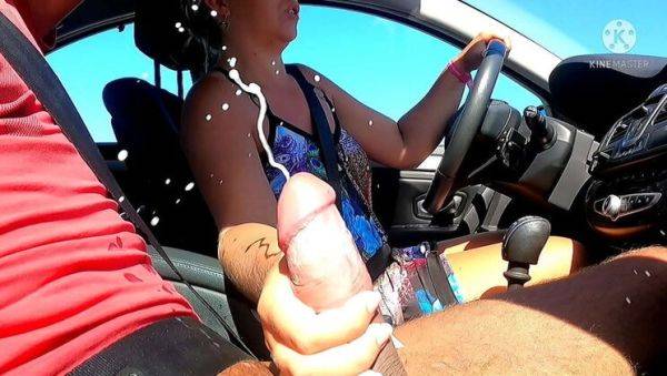 Stranger Flashes Huge Cock in My Car & Cums Everywhere - Amateur Public Sex - porntry.com on poweredporn.com