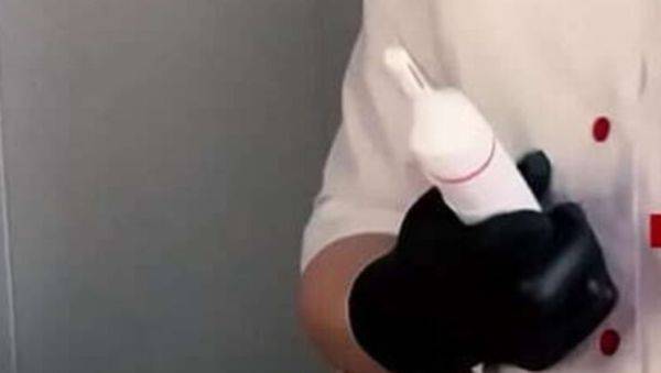 Blonde MILF Nurse SugarNadya Makes Client Cum Hard with Gloved Handjob - English Subs - porntry.com - Britain on poweredporn.com