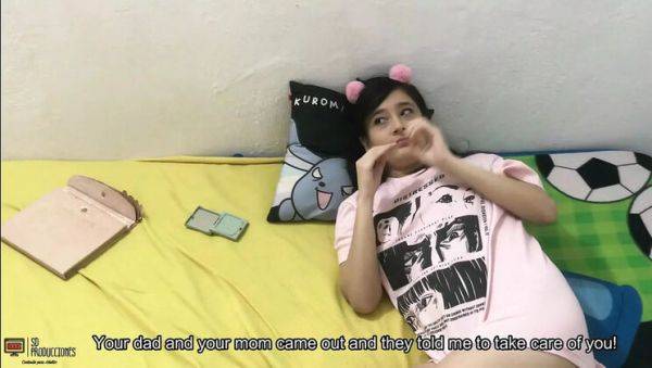 Emma Vict gives neighbor a hot blowjob and rough fuck - Latina teen sex - porntry.com - Venezuela - India on poweredporn.com