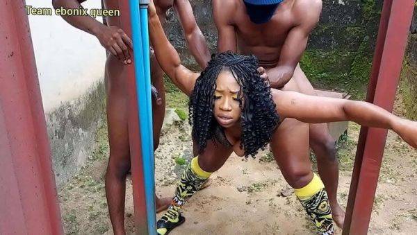 Big Ass Step Mom Gets Double BBC Behind The House - Outdoor Doggystyle Fuck - porntry.com on poweredporn.com