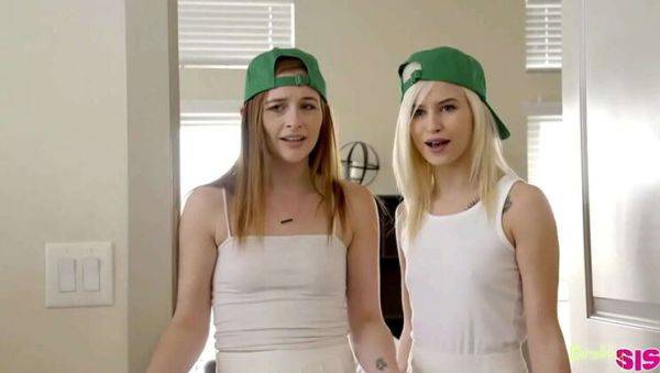 Blonde Teen Kiara Cole & Redhead Danni Rivers Share a Hard Cock - porntry.com on poweredporn.com