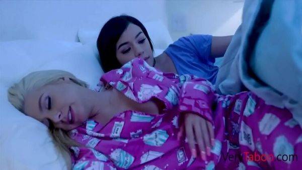 Hot Latina Stepdaughter Fucks Busty Stepmom - Honey Blossom & Savannah Sixx Lesbian Action - xxxfiles.com on poweredporn.com