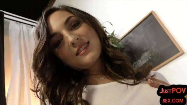 POV Fuck with Dirty Talking Amateur Teen - Small Tits & Shaved Pussy - porntry.com on poweredporn.com