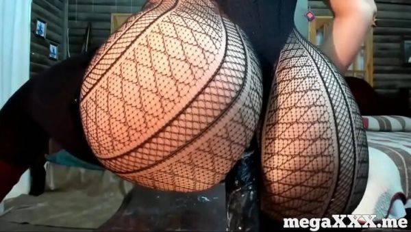 Sexy Russian teen with perfect ass rides dildo in lingerie - xxxfiles.com - Russia on poweredporn.com