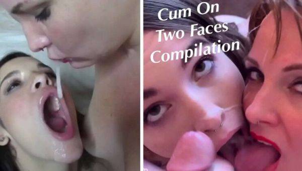 Amateur Facial Compilation: Two Girls Suck, Swap & Swallow Cum - veryfreeporn.com on poweredporn.com