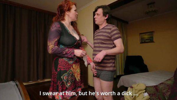 Indigo Sin MILF Scolding Step Son With Blowjob and Creampie - Big Natural Tits Redhead Riding - porntry.com on poweredporn.com