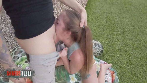 Nasty teen deepthroat face fuck and facial cumshot with Kevin White and Venom Evil - xxxfiles.com on poweredporn.com