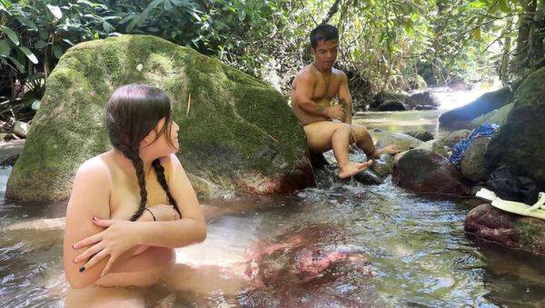 Julianaburning Indian Bhabhi caught naked in river by horny dwarf - hardcore fucking with huge cock - porntry.com - Venezuela - India on poweredporn.com